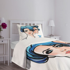 Watercolor Women Bedspread Set