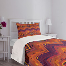 Native Zigzag Ornament Bedspread Set