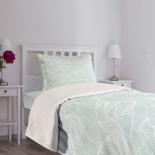 Ocean Wave Lines Bedspread Set