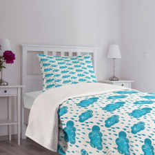 Raining Clouds Bedspread Set