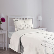 Downtown Sketch Bedspread Set