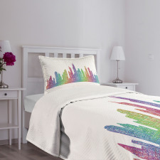 Abstract Scene Bedspread Set