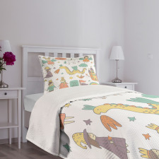 Doodle Dragon and King Bedspread Set