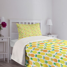 Hawaiian Fruits Art Bedspread Set