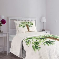 Hawaiian Palm Tree Bedspread Set