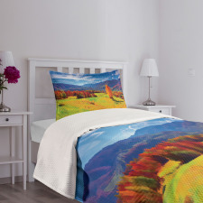 Alpine Mountain Design Bedspread Set