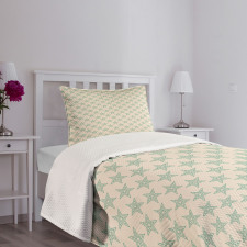 Bullseye Shapes Pattern Bedspread Set