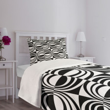 Checkered Curvy Bedspread Set