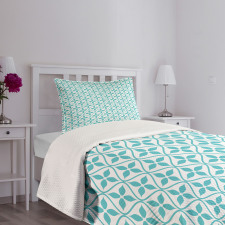 Waves and Flowers Bedspread Set