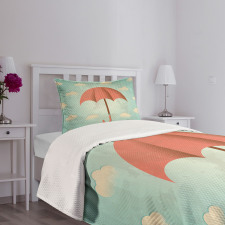 Vintage Cloudy Sky Bedspread Set