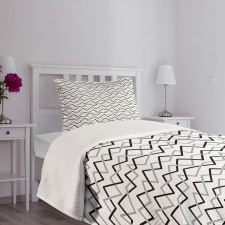 Angled Stripes Bedspread Set