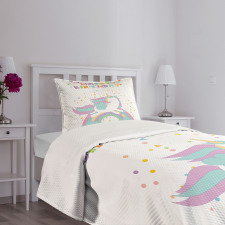 Horse with Rainbow Bedspread Set