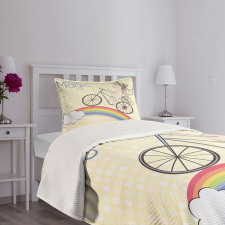 Rainbow Animal Bedspread Set