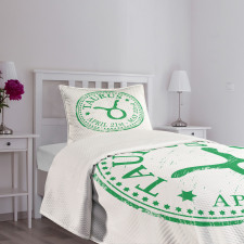 Vintage Star Sign Bedspread Set