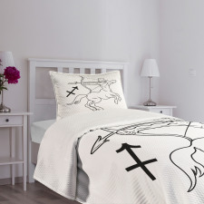 Centaur with Bow Bedspread Set