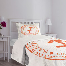 Grunge Zodiac Bedspread Set