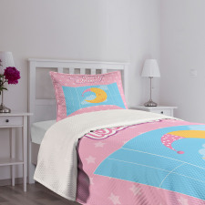 Moon Sky Window Bedspread Set