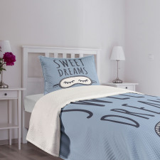 Sleeping Doodle Bedspread Set