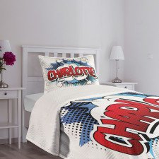 Female Name Cartoon Bedspread Set