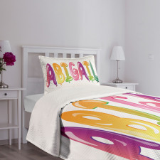 Father's Joy Girl Name Bedspread Set