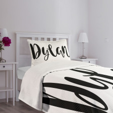 Font Design Bedspread Set