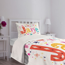 Cartoon Design Bedspread Set