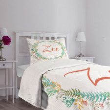 Blossoming Nature Foliage Bedspread Set