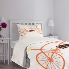 Lets Bike Retro Vehicle Bedspread Set