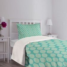 Abstract Modern Foliage Bedspread Set