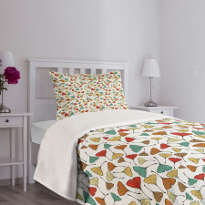 Sketch Art Ginkgo Biloba Bedspread Set