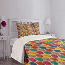 Fallen Leaves Colorful Bedspread Set