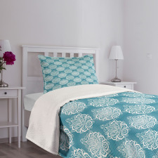 Curly Flowers Bedspread Set