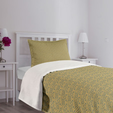 Curves and Flowers Bedspread Set