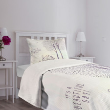 Sketch Country House Bedspread Set