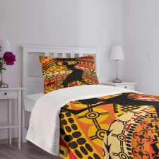 Folk Patterns Bedspread Set