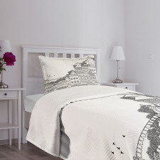 Doodle Style Kathmandu Bedspread Set