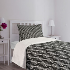 Round Spirals Bedspread Set