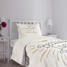 Calligraphy Art Bedspread Set