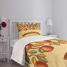 Vintage Apple Harvest Bedspread Set