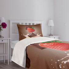 Strawberry Chocolate Bedspread Set