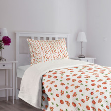 Cherry Tomato Parsley Bedspread Set