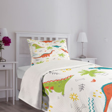 Prehistoric Wildlife Bedspread Set