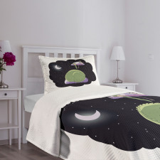 Sleeping Kid Dragon Bedspread Set