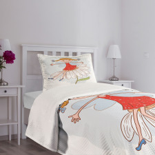 Ginger Haired Girl Bedspread Set