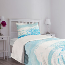 Brush Stroked Lace Bedspread Set