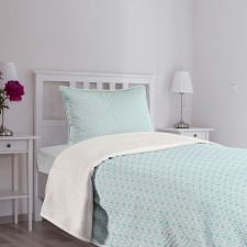 Nested Square Shapes Bedspread Set