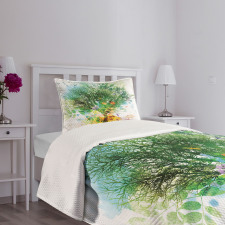 Multiple Exposure Nature Bedspread Set