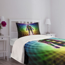 Geometric Diagram Energy Bedspread Set