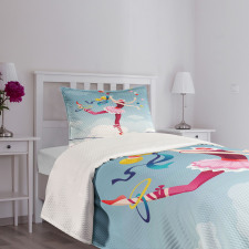 Juggler Woman Trapeze Bedspread Set