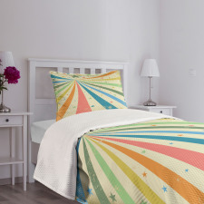 Rainbow Background Art Bedspread Set